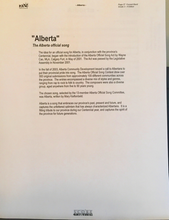 Load image into Gallery viewer, Alberta; The Official Song Mary Kiftenbeld arr. Allan Gilliland