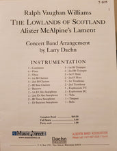 Load image into Gallery viewer, The Lowlands of Scotland (Alister McAlpine's Lament) Ralph Vaughan Williams Larry Daehn