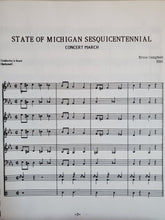 Load image into Gallery viewer, The State of Michigan Sesquicentennial March Bruce Campbell