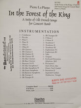 Load image into Gallery viewer, In the Forest of the King; A Suite of Old French Songs for Concert Band Pierre La Plante