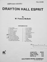 Load image into Gallery viewer, Drayton Hall Esprit W. Francis McBeth