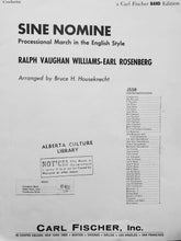 Load image into Gallery viewer, Sine Nomine Processional R. V. Williams & E. Rosenberg arr. Bruce H. Houseknecht