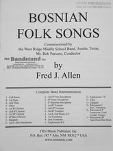 Load image into Gallery viewer, Bosnian Folk Songs Fred J. Allen