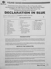 Load image into Gallery viewer, Declaration in Blue Robert W. Smith