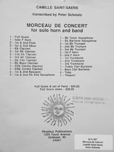 Load image into Gallery viewer, Morceau de Concert Camille Saint-Saens arr. Peter Schmalz