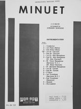 Load image into Gallery viewer, Minuet J. S. Bach arr. Andrew Burgess