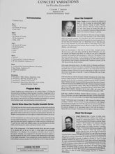 Load image into Gallery viewer, Concert Variations for Flexible Ensemble arr. Joseph Earp
