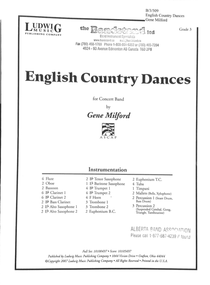 English Country Dances Gene Milford