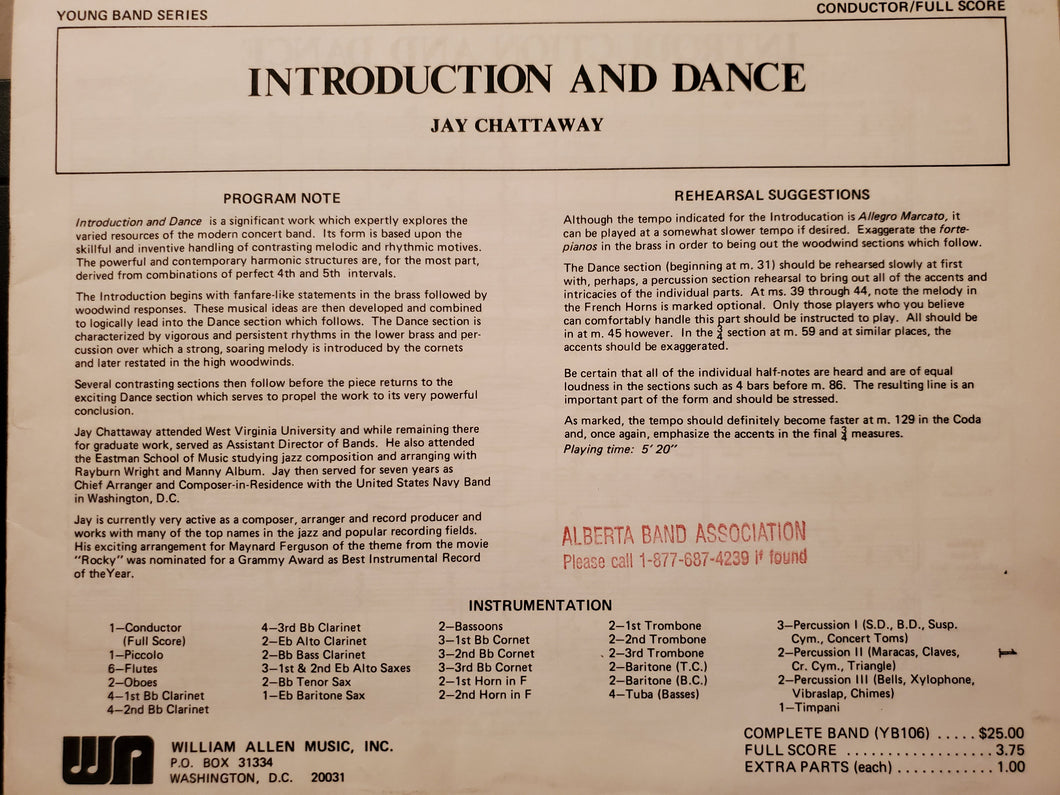 Introduction and Dance Jay Chattaway