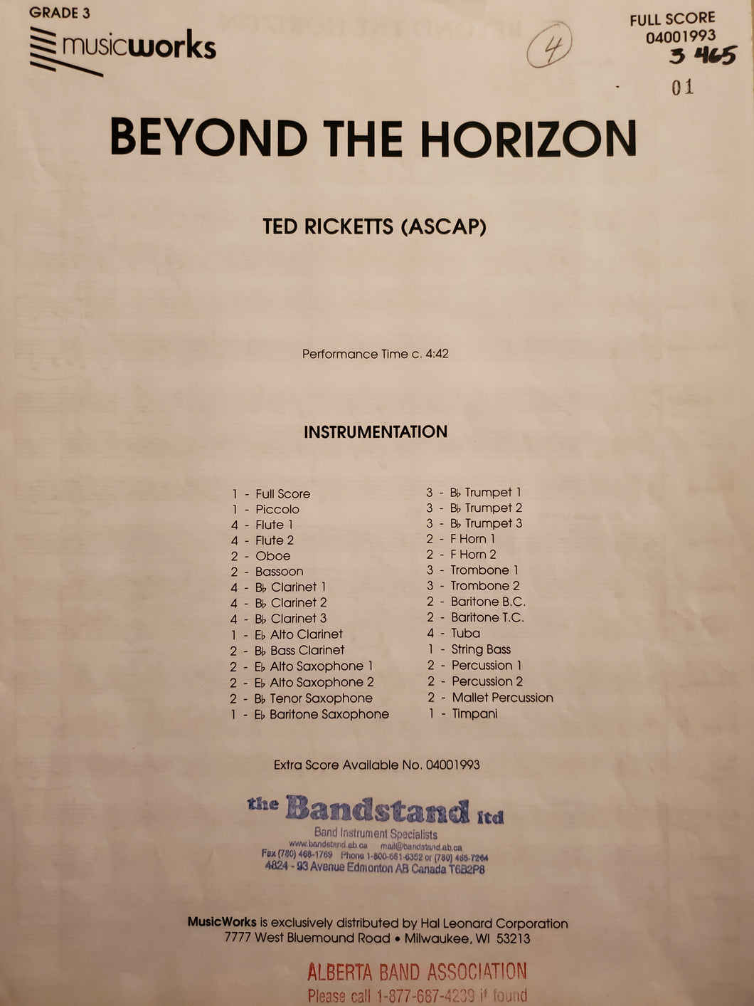 Beyond the Horizon Ted Ricketts