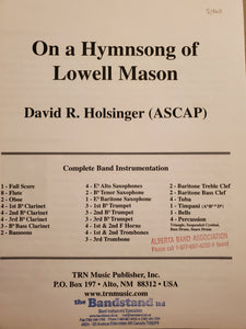 On a hymnsong of Lowell Mason David R. Holsinger