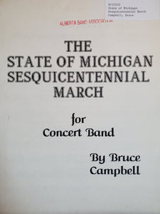 The State of Michigan Sesquicentennial March Bruce Campbell