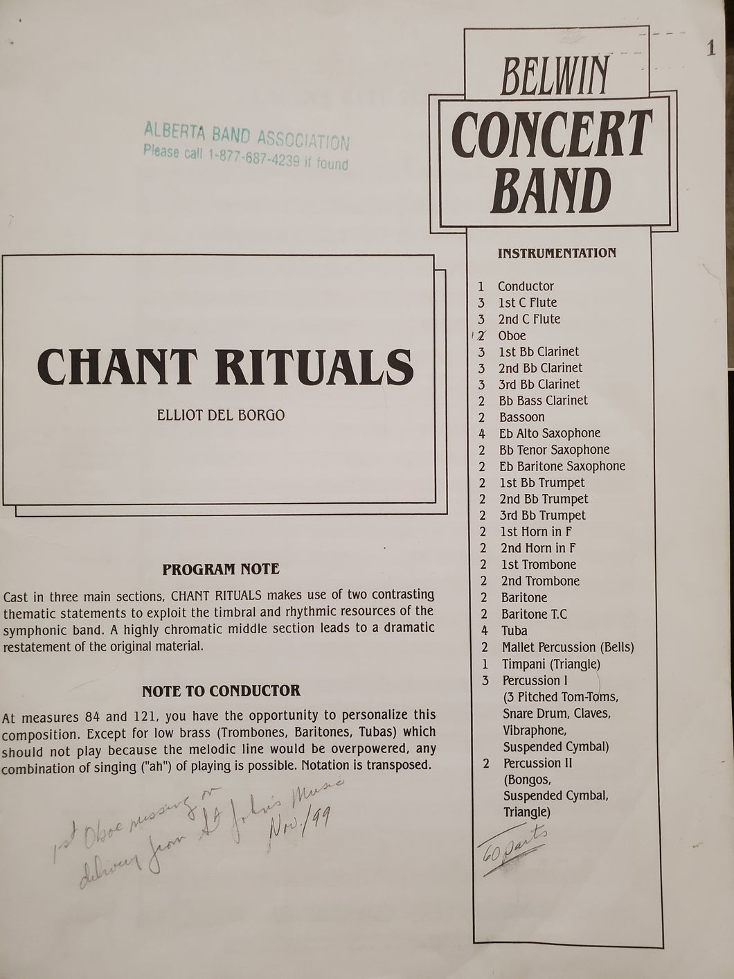 Chant Rituals Elliot Del Borgo