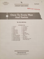 Once to Every Man and Nation Anne McGinty