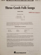 Three Czech Folk Songs Johnnie Vinson