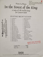 In the Forest of the King; A Suite of Old French Songs for Concert Band Pierre La Plante