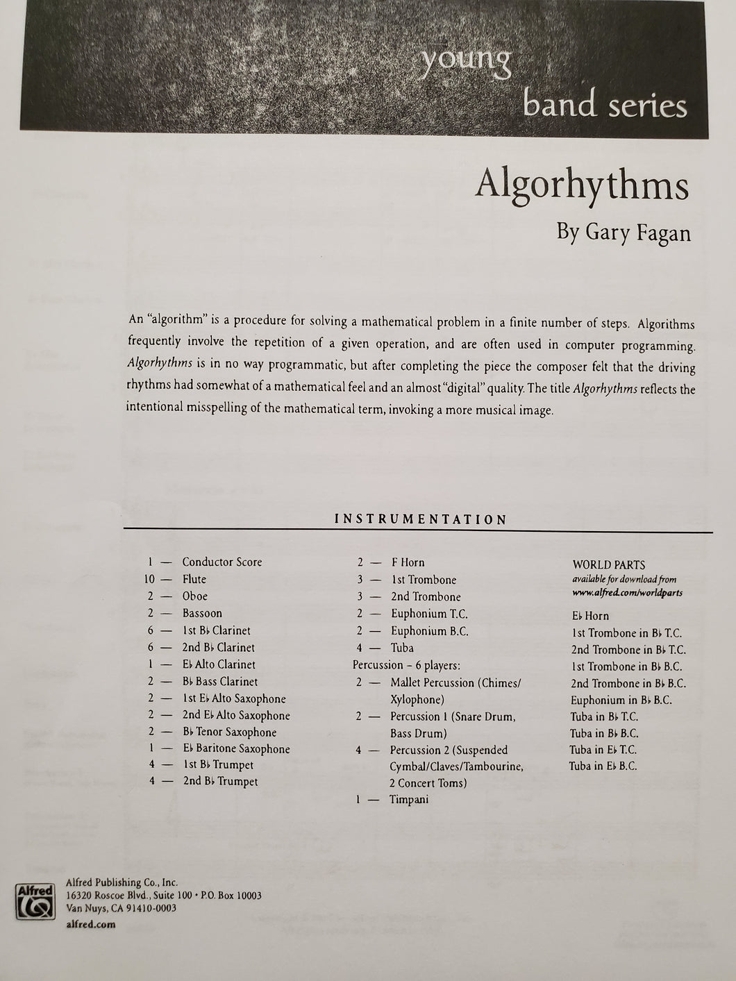 Algorhythms Gary Fagan