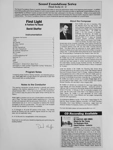 First Light: A Fanfare for Band David Shaffer