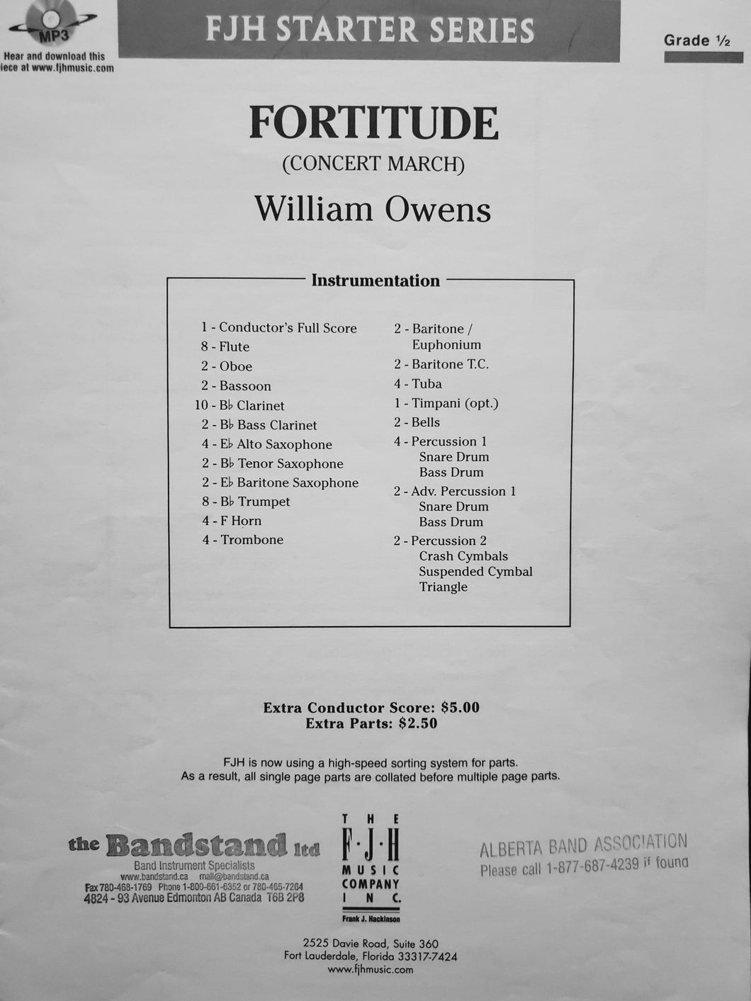 Fortitude (Concert March) William Owens