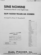 Sine Nomine Processional R. V. Williams & E. Rosenberg arr. Bruce H. Houseknecht