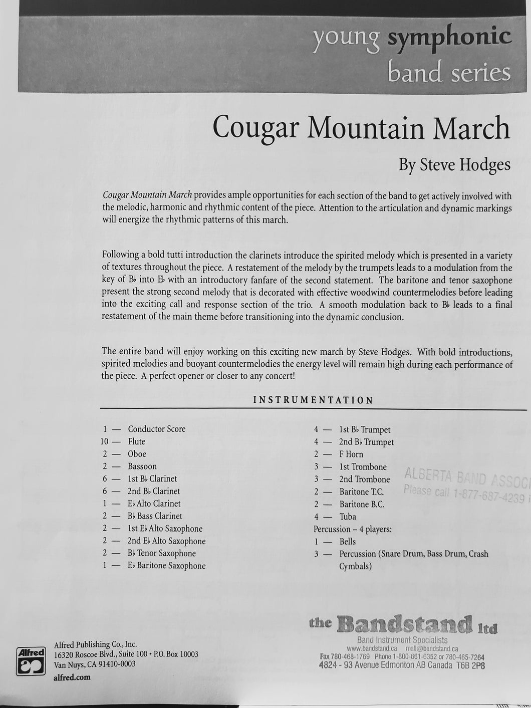 Cougar Mountain March Steve Hodges