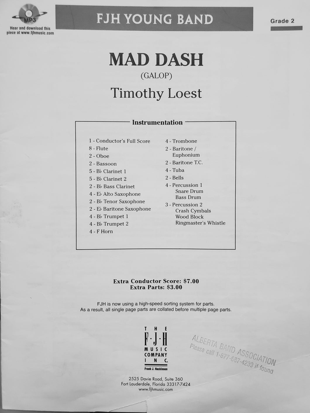 Mad Dash (Galop) Timothy Loest