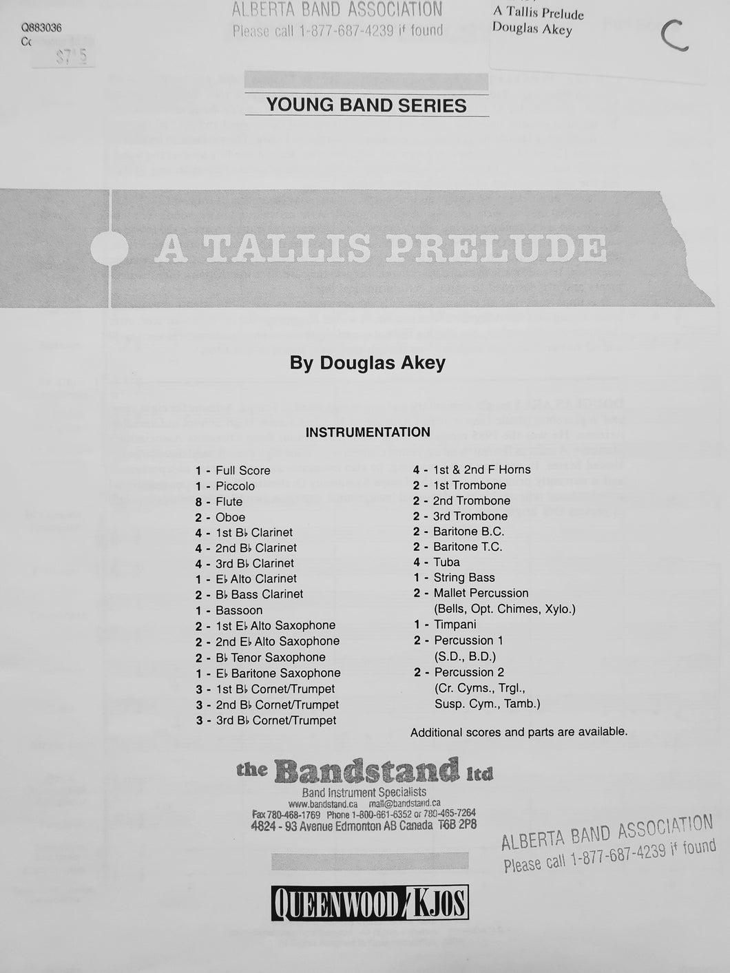 A Tallis Prelude Douglas Akey