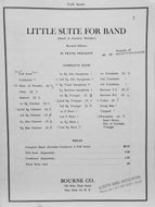 Little Suite for Band Frank Erickson