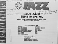 Blue and Sentimental Count Basie, Jerry Livingston, and Mack David arr. Roy Phillippe