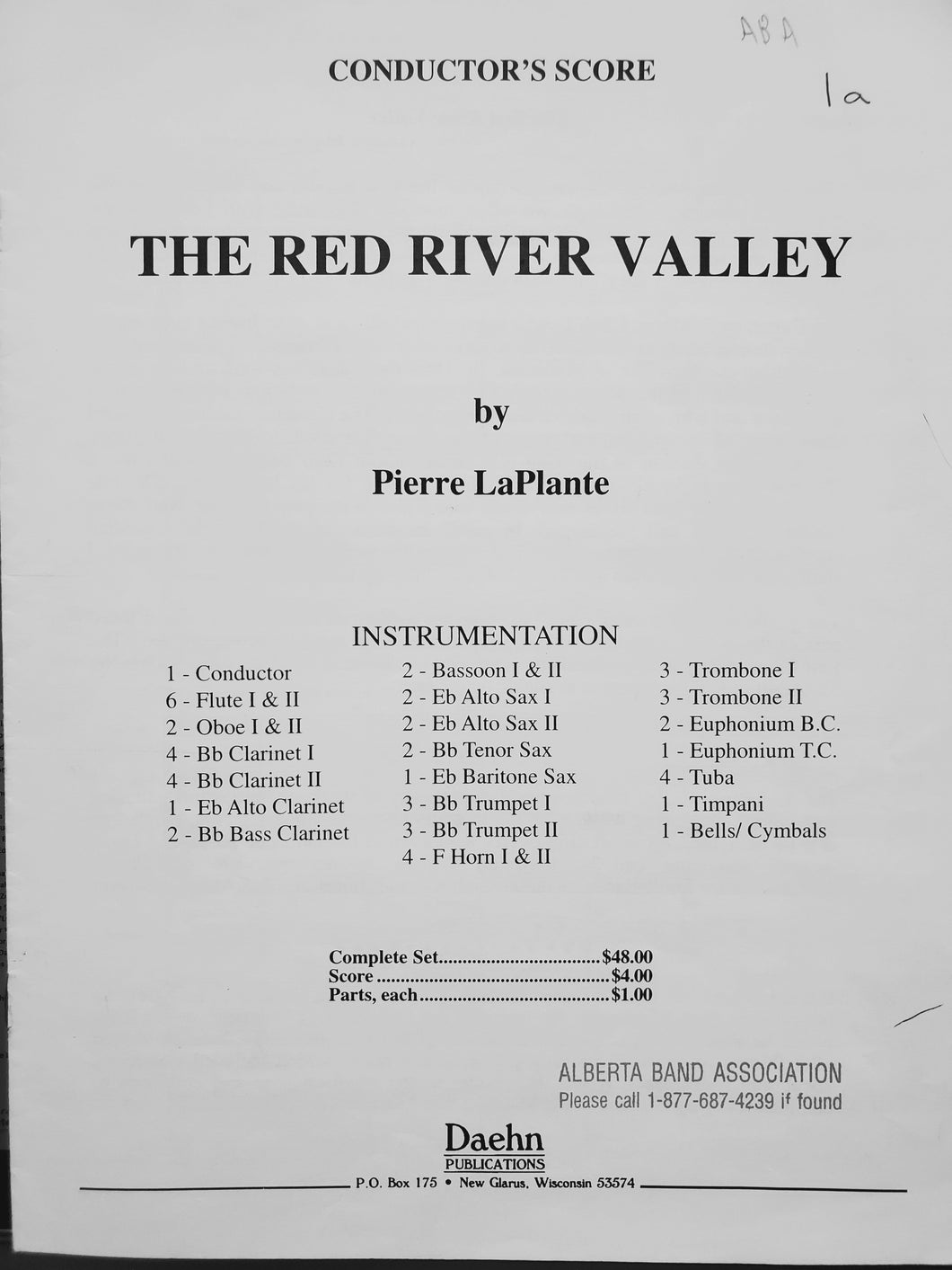 The Red River Valley Pierre LaPlante