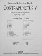 Contrapunctus V Johann Sebastian Bach arr. Larry Daehn