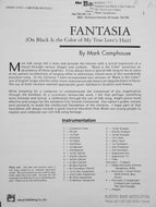 Fantasia (On Black is the Color of My True Love's Hair) Mark Camphouse