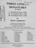 Three London Miniatures Mark Camphouse