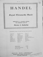The Royal Fireworks Music George Frederick Handel arr. Harvey A. Sartorius
