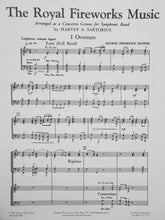 Load image into Gallery viewer, The Royal Fireworks Music George Frederick Handel arr. Harvey A. Sartorius

