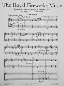 The Royal Fireworks Music George Frederick Handel arr. Harvey A. Sartorius