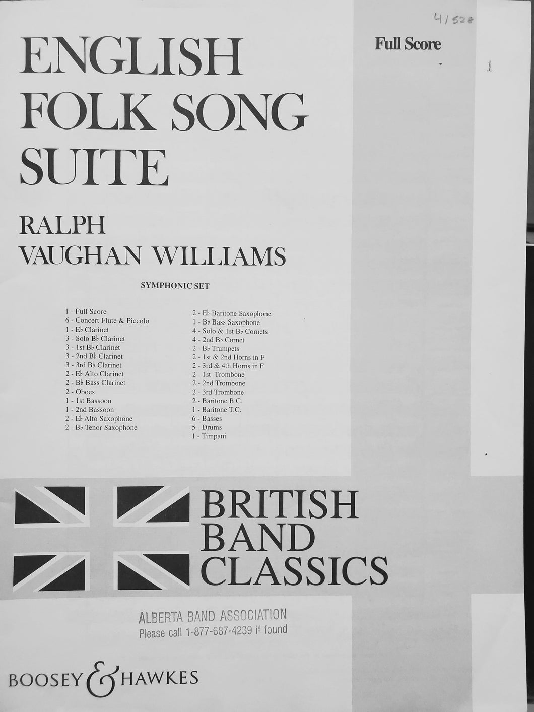 English Folk Song Suite Ralph Vaughn Williams