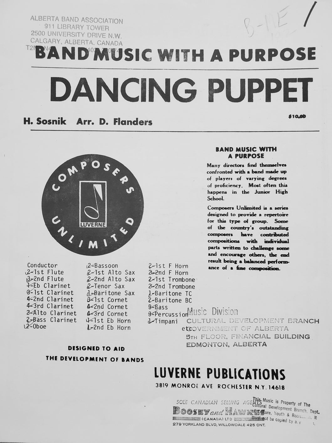 Dancing Puppet Harry Sosnik David Flanders