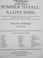 Summer to Fall: A Love Song David Holsinger