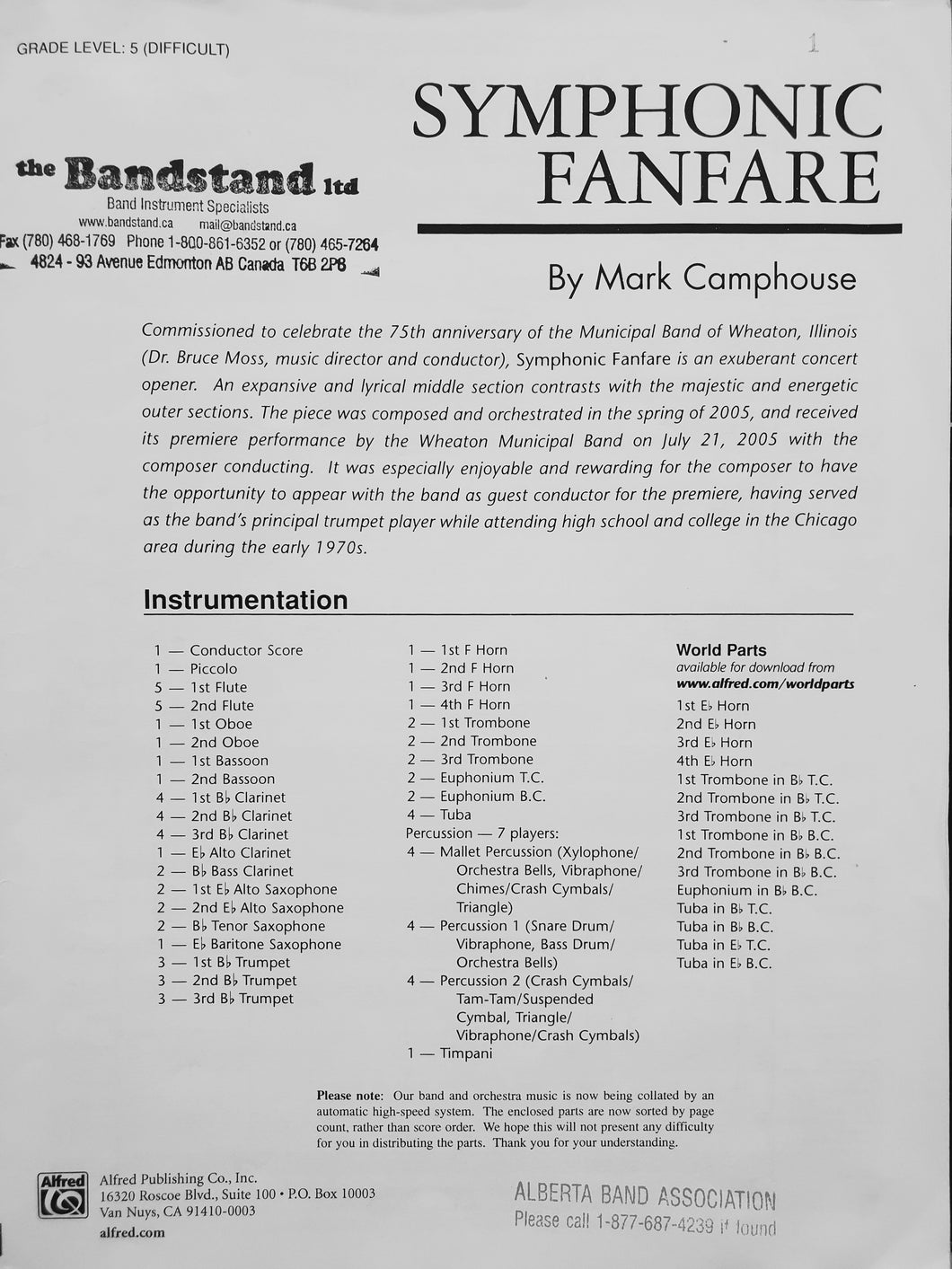 Symphonic Fanfare Mark Camphouse
