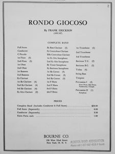 Rondo Giacoso Frank Erickson
