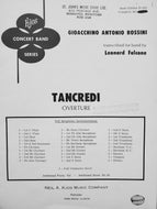 Tancredi Gioacchino Rossini arr. Leonard  arr. Leonard Falcone