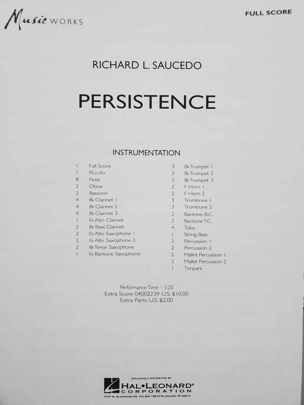 Persistence Richard Saucedo