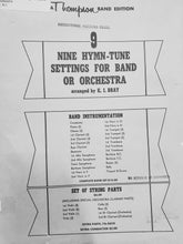 Load image into Gallery viewer, Nine Hymn Tune Settings for Band or Orchestra  arr. K.I. Barry
