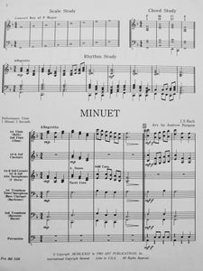 Minuet J. S. Bach arr. Andrew Burgess