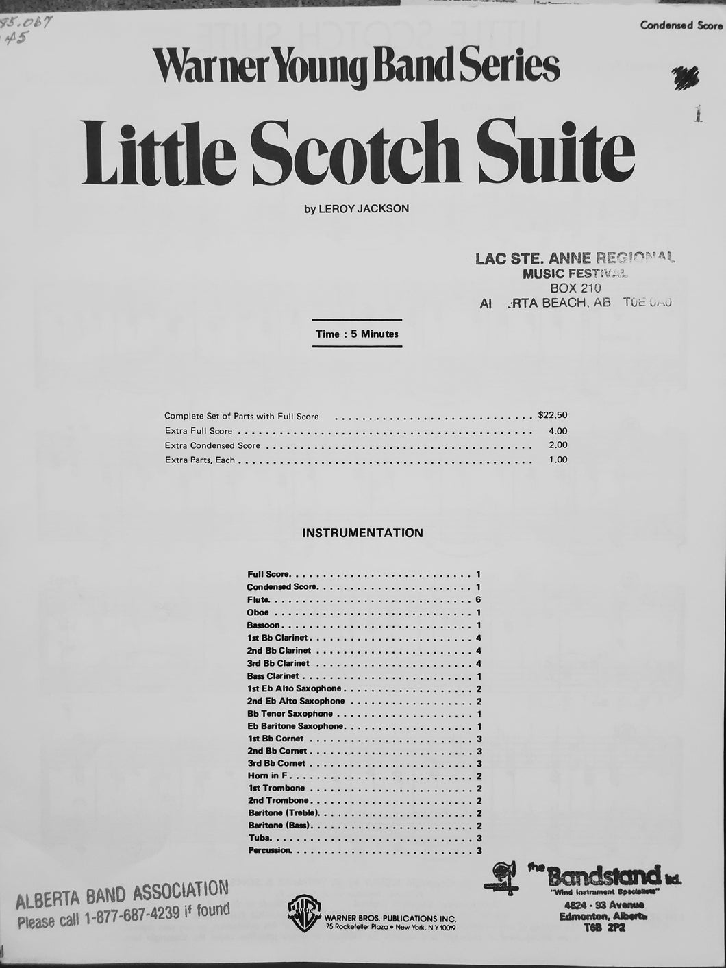 Little Scotch Suite Leroy Jackson