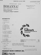 Hosanna! Micheal Praetorius arr. Philip Gordon