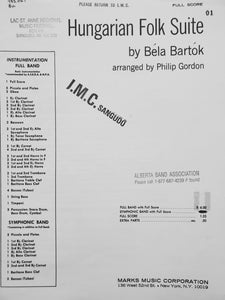 Hungarian Folk Suite Bela Bartok arr. Philip Gordon