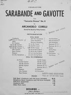 Sarabande and Gavotte Arcangelo Corelli arr. Philip Gordon