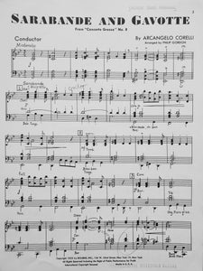 Sarabande and Gavotte Arcangelo Corelli arr. Philip Gordon